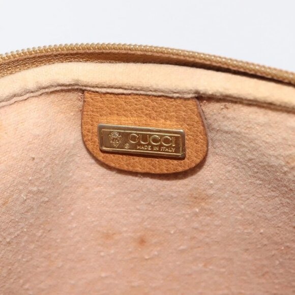 GUCCI Micro GG Supreme Shoulder Bag PVC Beige Gold 007 123 0428 Auth ki6116 - Picture 14 of 16